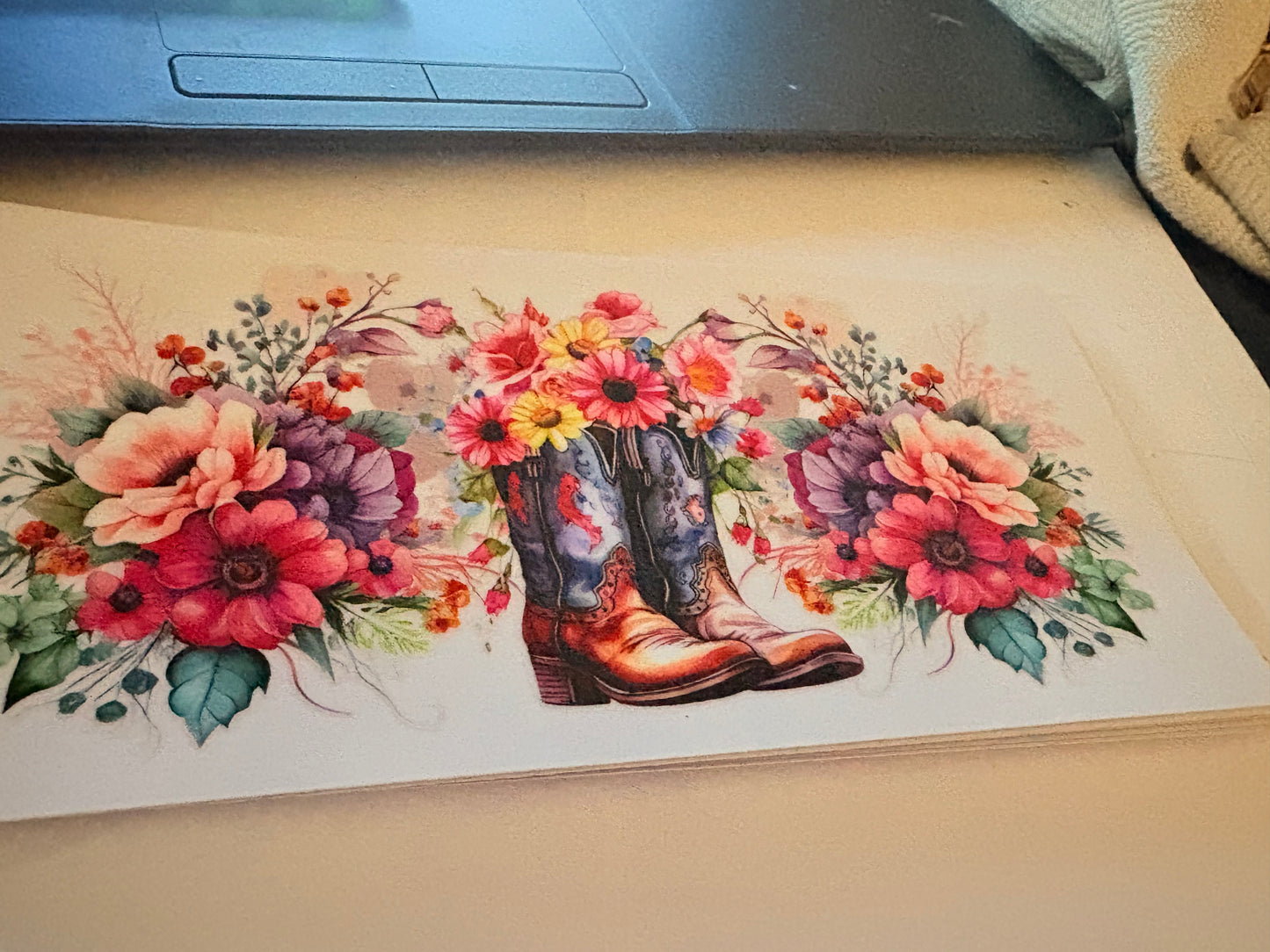 Boots and Flowers